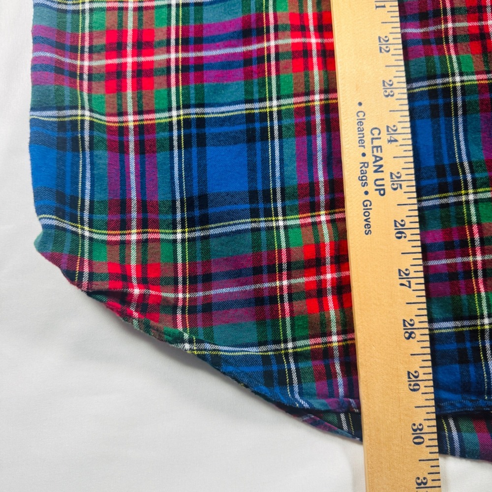 Ralph Lauren Classic Fit Performance Flannel Shirt Men XL Blue Plaid Button Down - Picture 6 of 6